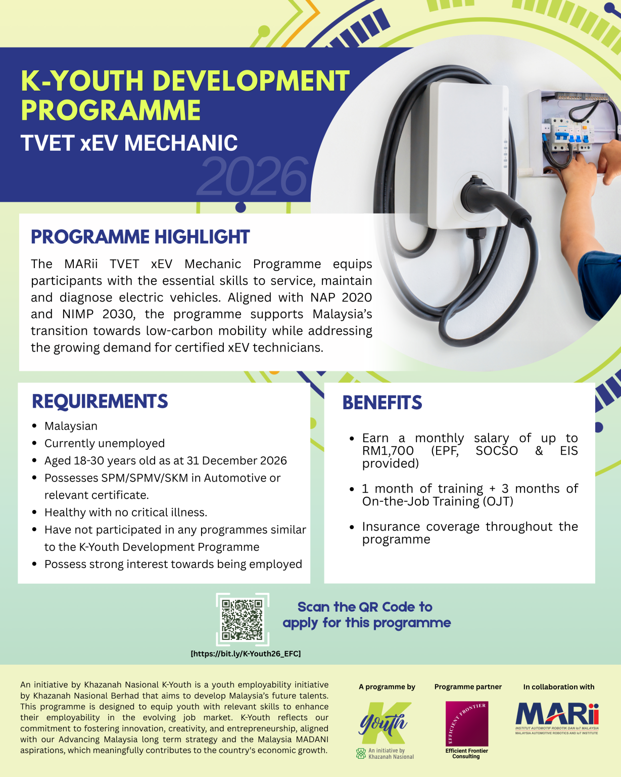 K-Youth Development Programme 2026 - Efficient Frontier